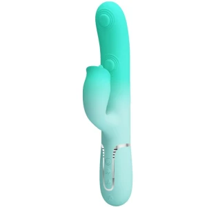 PRETTY LOVE - GIGI MULTIFUNKTIONS-RABBIT-VIBRATOR AQUAGRÃN